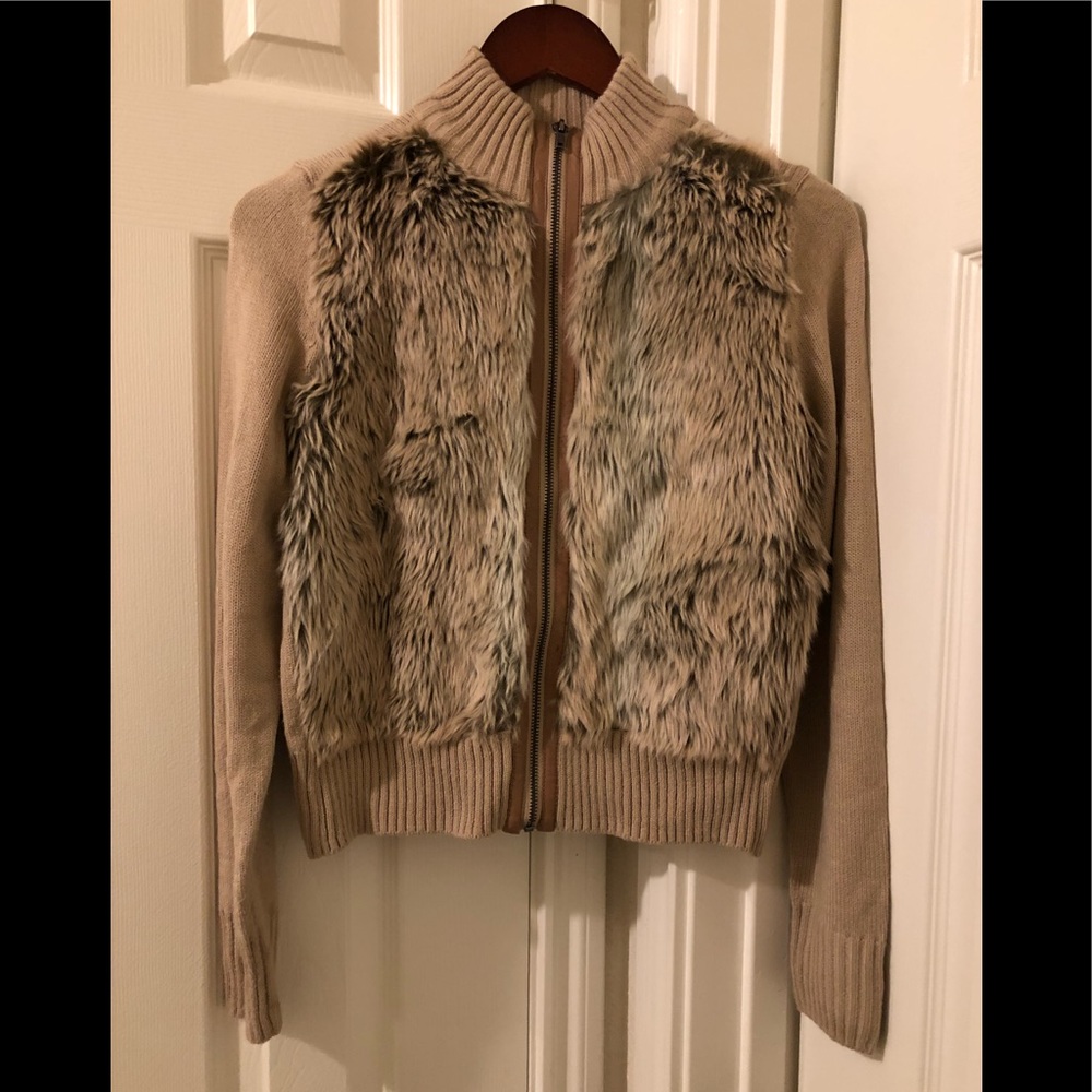 Faux fur H&M sweater